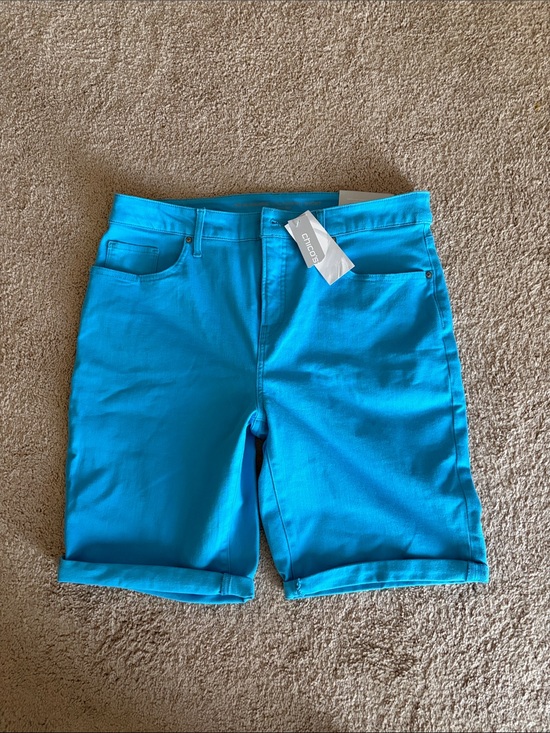 Chico's Pants - Chico's women’s Teal Bermuda Shorts NWT size 2 /12